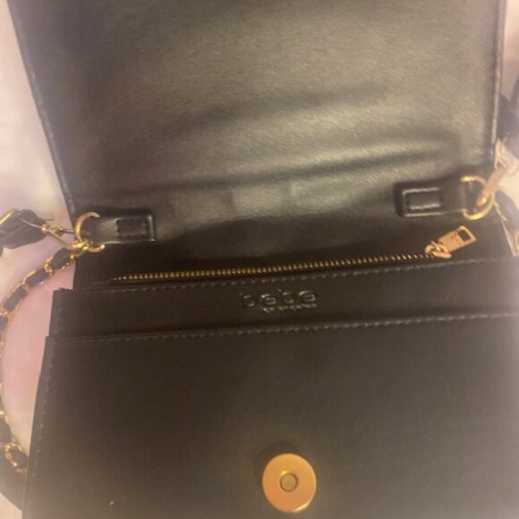 Bebe SOPHIA black Quilted Crossbody Bag with 2 removable Straps - Picture 5 of 8